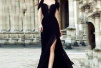 Old money style black dress