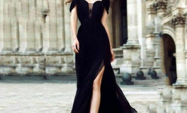 Old money style black dress